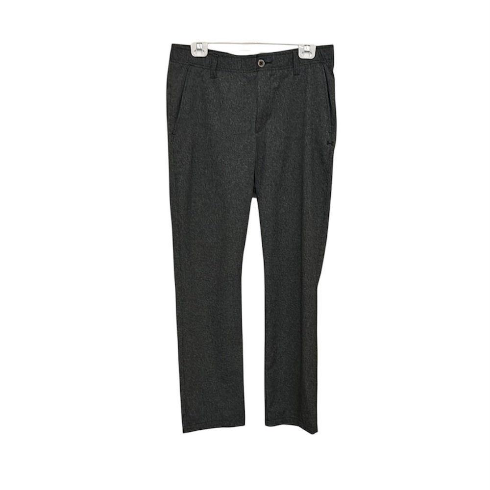 Under Armour Gray Dress Pants with Slim Fit and Flat Front Design